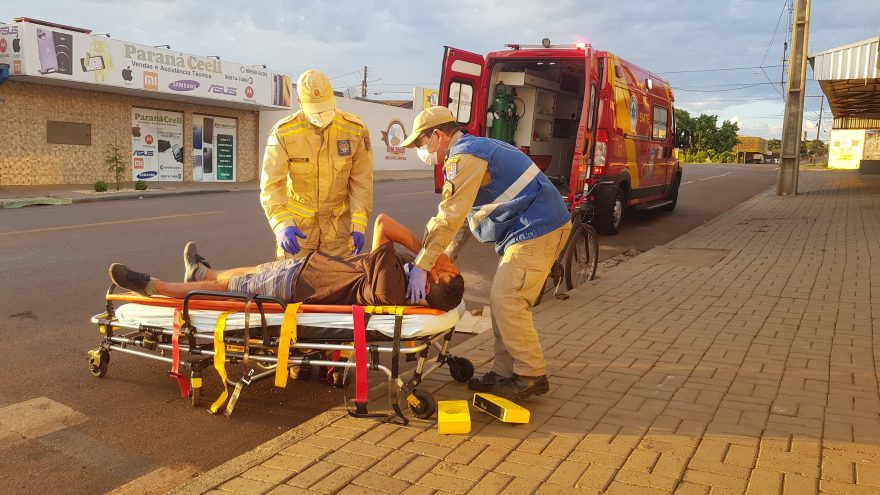 Ciclista fica ferido em acidente de trânsito no Interlagos