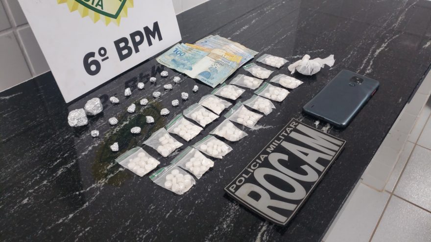 Jovem é preso com crack, ecstasy, maconha e dinheiro no Interlagos