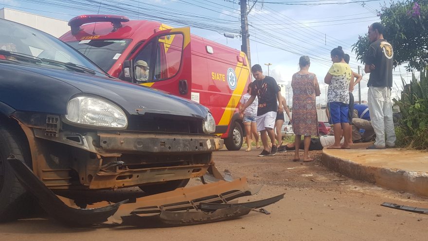 Motociclista fica ferido após colisão de trânsito no Interlagos
