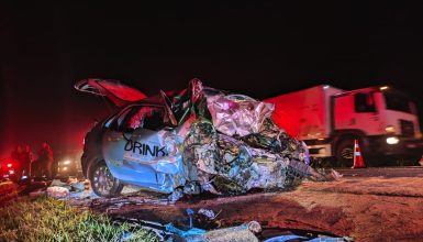 Imagem referente a Duas pessoas morrem em grave acidente em Santa Tereza do Oeste