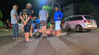 Condutor de moto fica em estado grave em acidente no Parque São Paulo