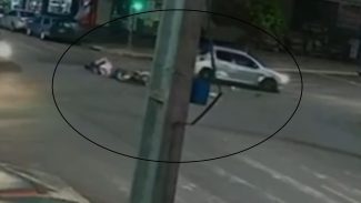 Câmera mostra acidente que deixou jovem ferido no Parque São Paulo