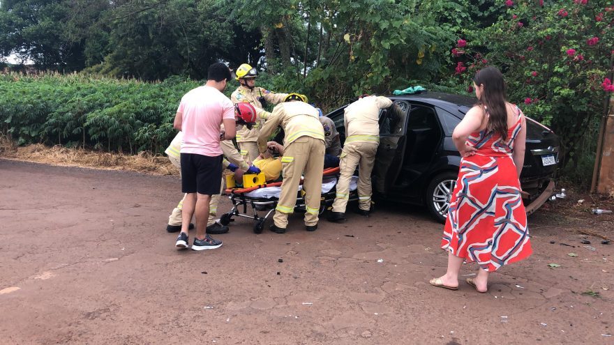 Homem fica ferido após capotamento na BR-163 em Sede Alvorada