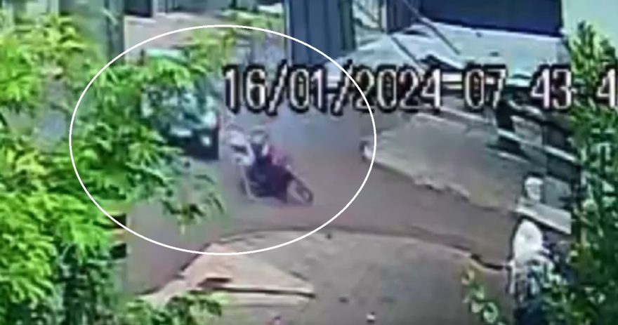 Câmera flagra acidente que deixou mulher ferida no Brasmadeira