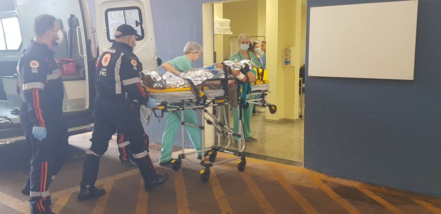 Vítima de acidente na BR-277 é trazida de helicóptero em estado grave para Cascavel