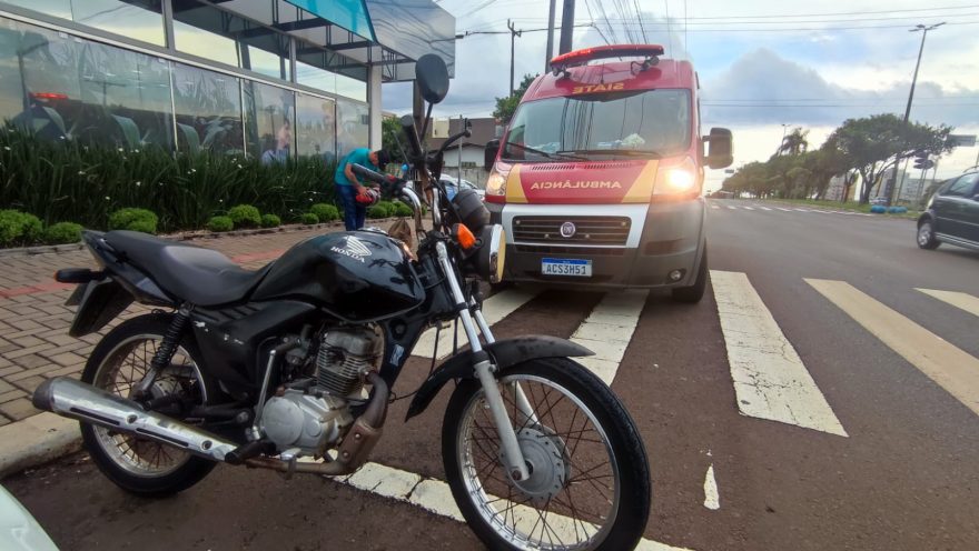 Motociclista fica ferido em acidente de trânsito no São Cristóvão