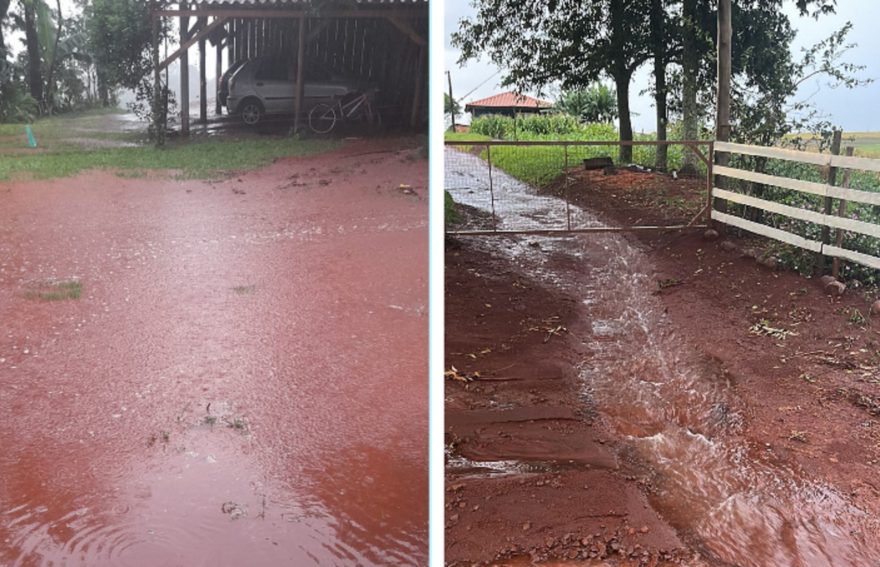 Lavoura destruída e casa inundada: o drama de um agricultor em São João do Oeste