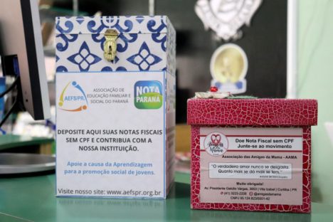 Nota Paraná: doação de notas fiscais fortalece trabalho social das entidades cadastradas