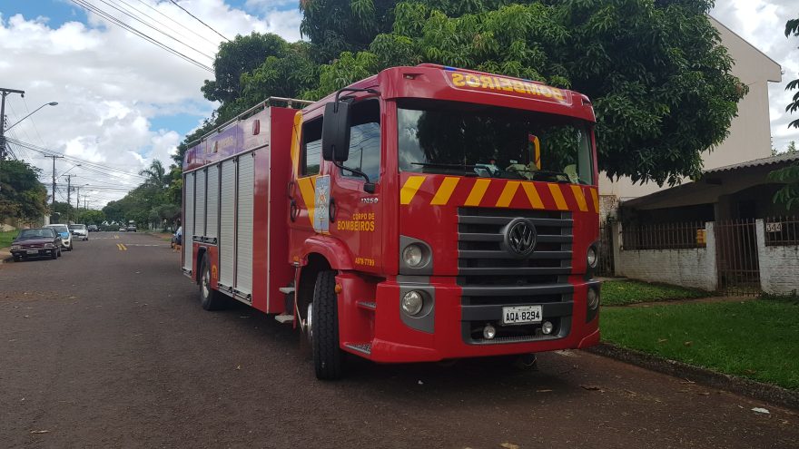 Cachorro é resgatado pelos Bombeiros após cair dentro de fossa