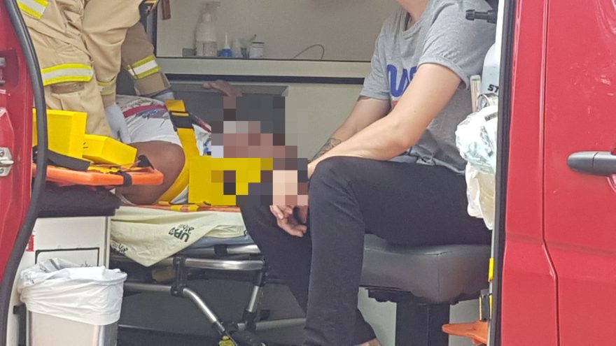 Fazendo reforma, homem cai da escada e fica ferido no Universitário