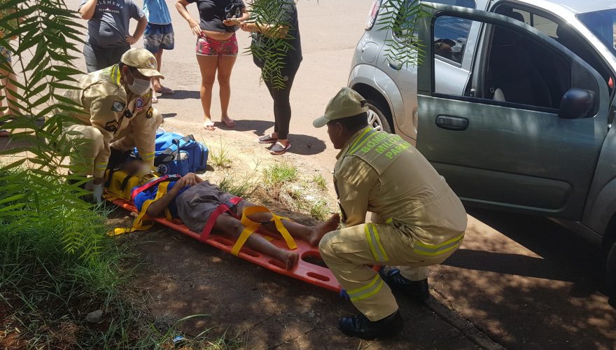 Criança fica ferida em acidente de trânsito no Santa Cruz