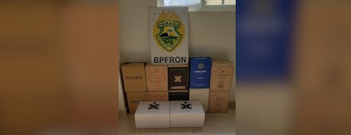 Imagem referente a Operação policial descobre 14 caixas de vinho sem trâmites aduaneiros em Santo Antônio do Sudoeste