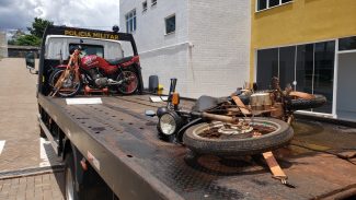PM recupera motocicleta com registro de furto