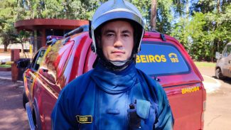 Tenente ressalta a importância da brigada de incêndio da Dip Frangos em combate às chamas