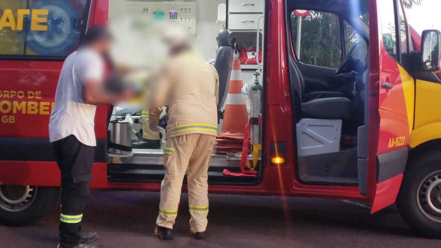 Homem sofre queda de bicicleta no Guarujá
