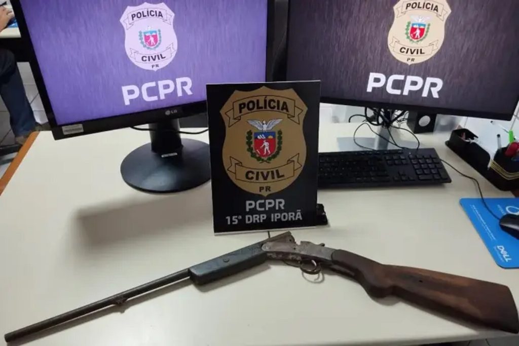Polícia Civil de Iporã prende homem que matou o próprio irmão com arma de fogo Polícia Civil de Iporã prende homem que matou o próprio irmão com arma de fogo