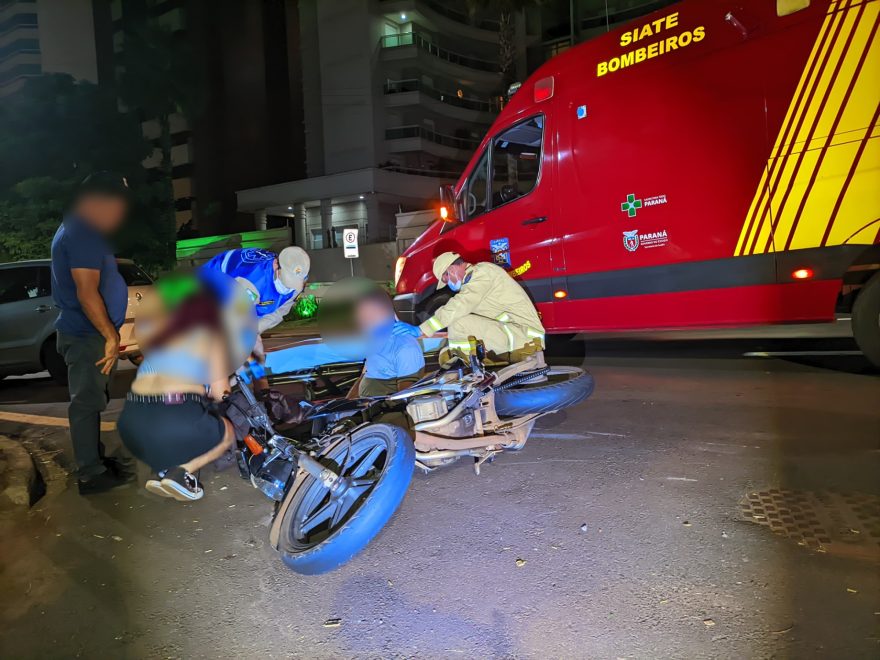 Homem fica ferido em acidente na Rua Minas Gerais no Centro