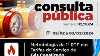 Agepar abre consulta sobre revisão tarifária do serviço de distribuição de gás canalizado