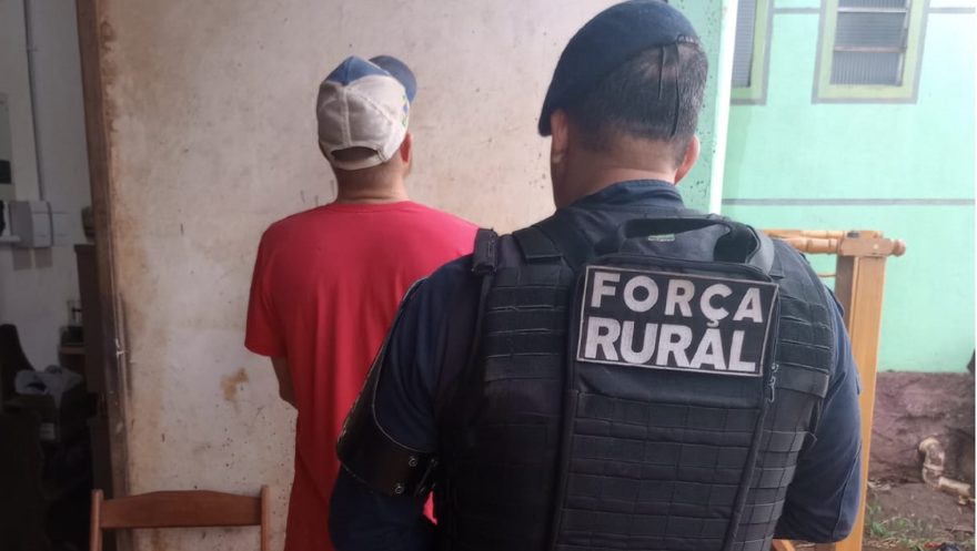 Homem é preso em Sede Alvorada pela Força Rural da GM