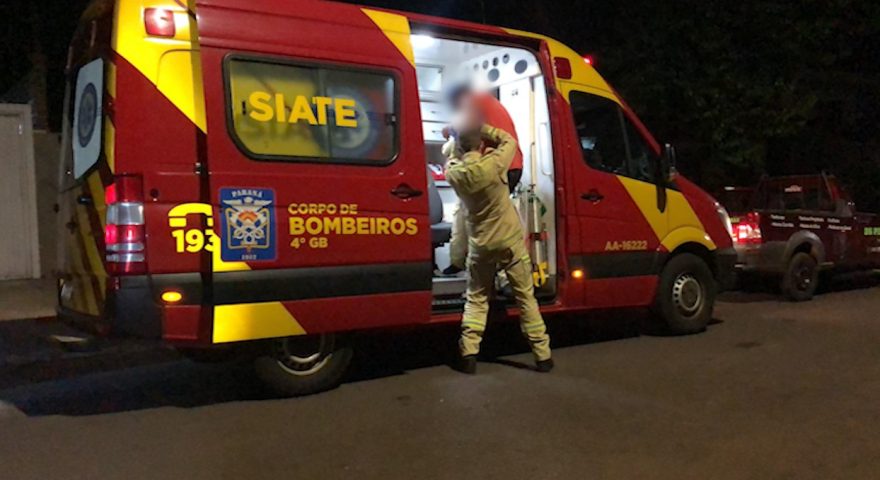 Homem sofre queda e é socorrido pelo Siate no Bairro Alto Alegre
