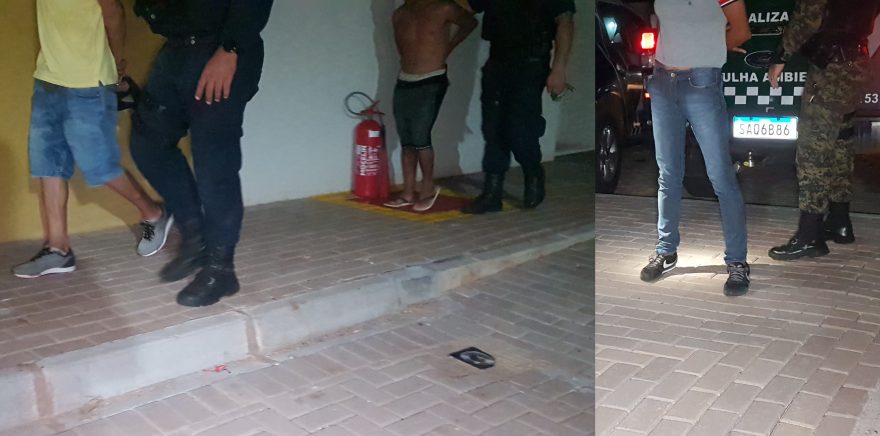 Trio em posse de 23 pedras de crack e duas facas é detido pela GM na Praça da Bíblia
