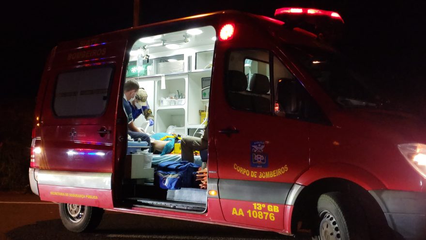 Homem fica ferido em acidente de moto no São Cristóvão