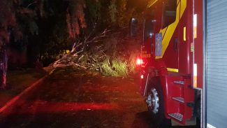 Bombeiros são mobilizados para atenderem população com danos referente ao temporal