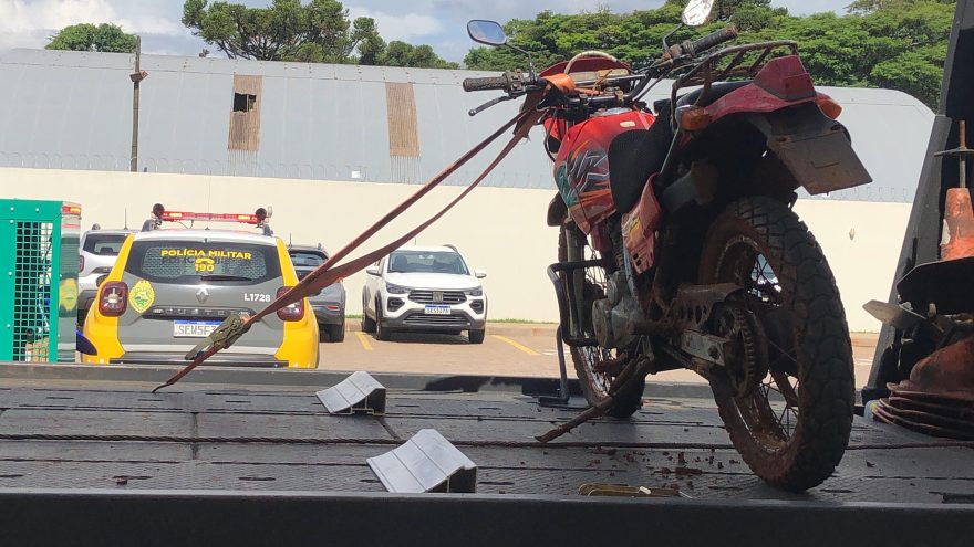 Moto com registro de furto é recuperada pela Polícia Militar