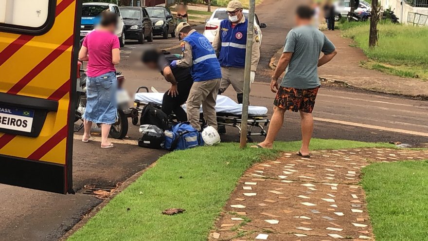 Condutora de Biz fica ferida em acidente no Brasília