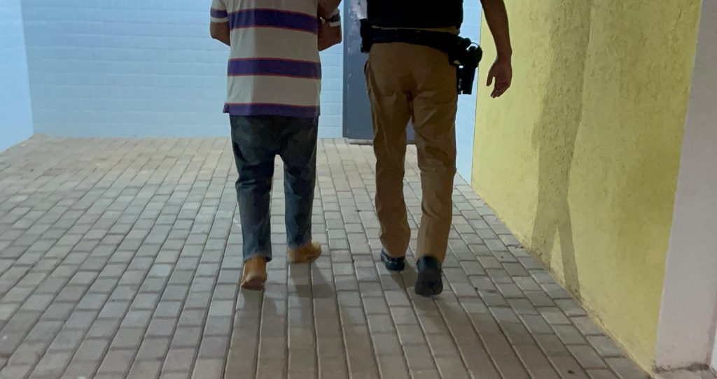 Idoso detido após acidente em Corbélia é levado à 15ª SDP