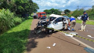 Tragédia! Mulher morre em grave acidente na BR-277 em Medianeira