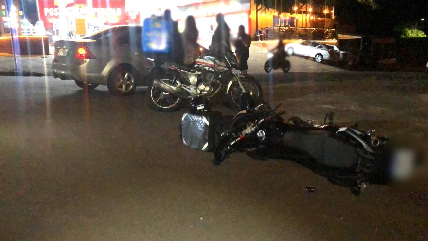 Motociclista sofre fratura exposta em acidente no Periolo