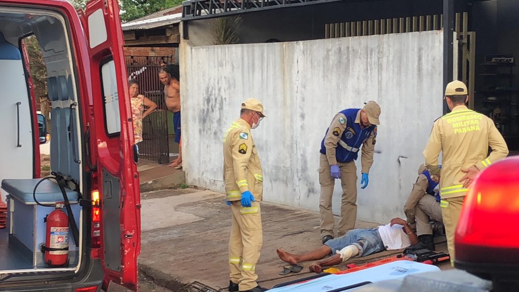 Homem é agredido, pede ajuda para vizinhos e é socorrido pelo Siate no Interlagos