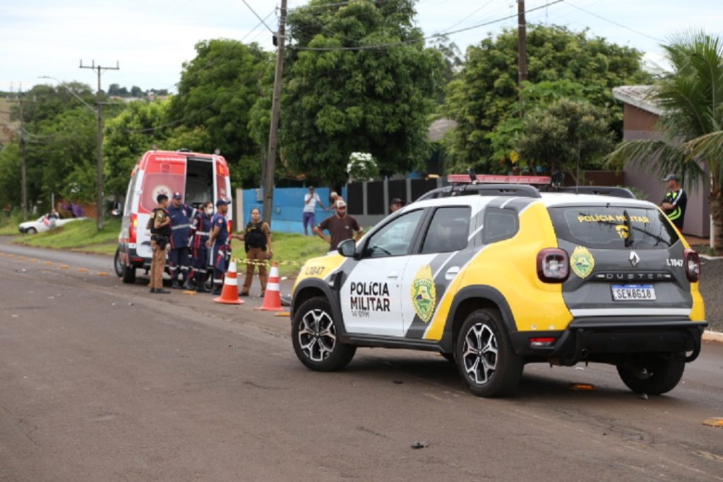 Mulher perde a vida em acidente entre carro e motocicleta em Itaipulândia