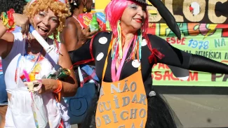 Causas internacionais dão o tom do carnaval do Pacotão em Brasília