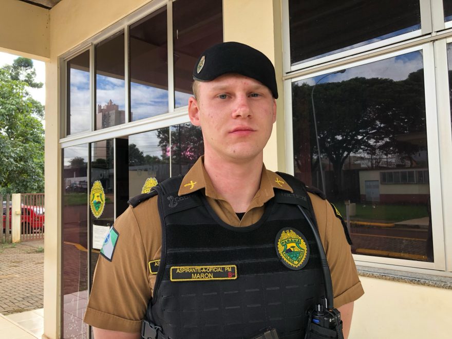 Aspirante da PM dá detalhes sobre homem que foi preso com arma de fogo em hotel de Cascavel