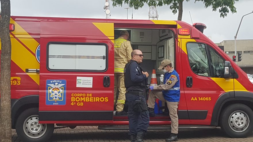 Estrangeiros se envolvem em confusão no Centro de Cascavel e Corpo de Bombeiros é acionado