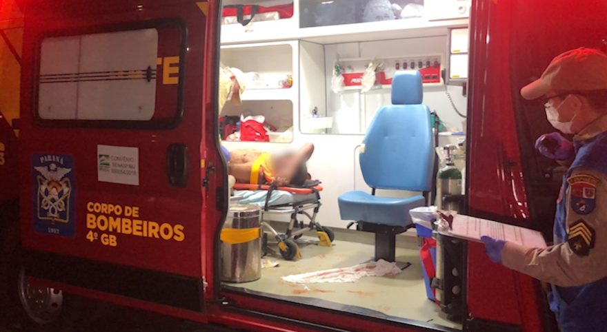 Homem quebra o nariz ao sofrer queda na Rua São Roque, no Periolo