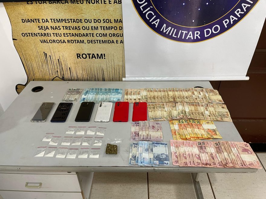PM de Toledo cumpre mandados de busca e apreensão e localiza drogas e grande quantidade de dinheiro