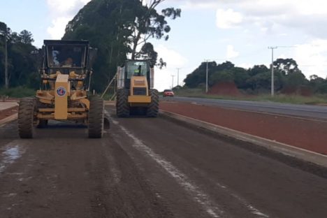 Após novo contrato, vias marginais de Pitanga já têm serviços em andamento