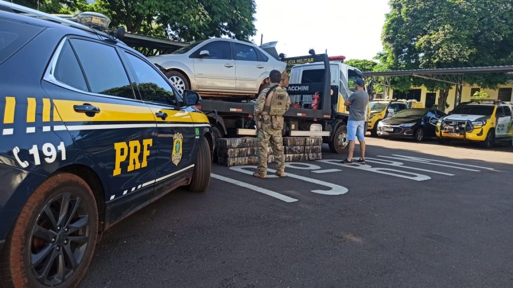 PRF e PM de Toledo realizam apreensão de drogas na PR-369