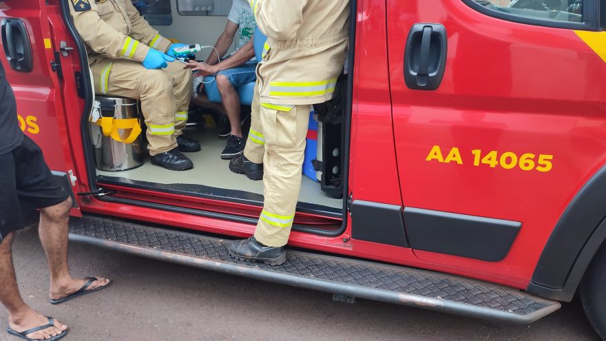 Motociclista é socorrido pelo Siate é após acidente de trânsito no Interlagos
