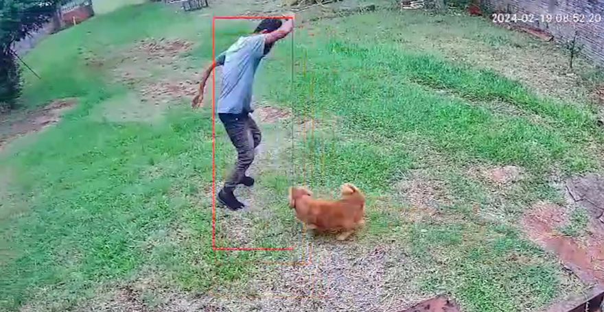 Não foi dessa vez! Câmera, alarme e cachorro afugentam invasor no Consolata