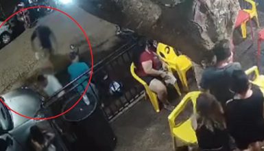 Imagem referente a Novas imagens mostram Adir Pires da Silva sendo baleado e morto em bar na Rua Maracaí