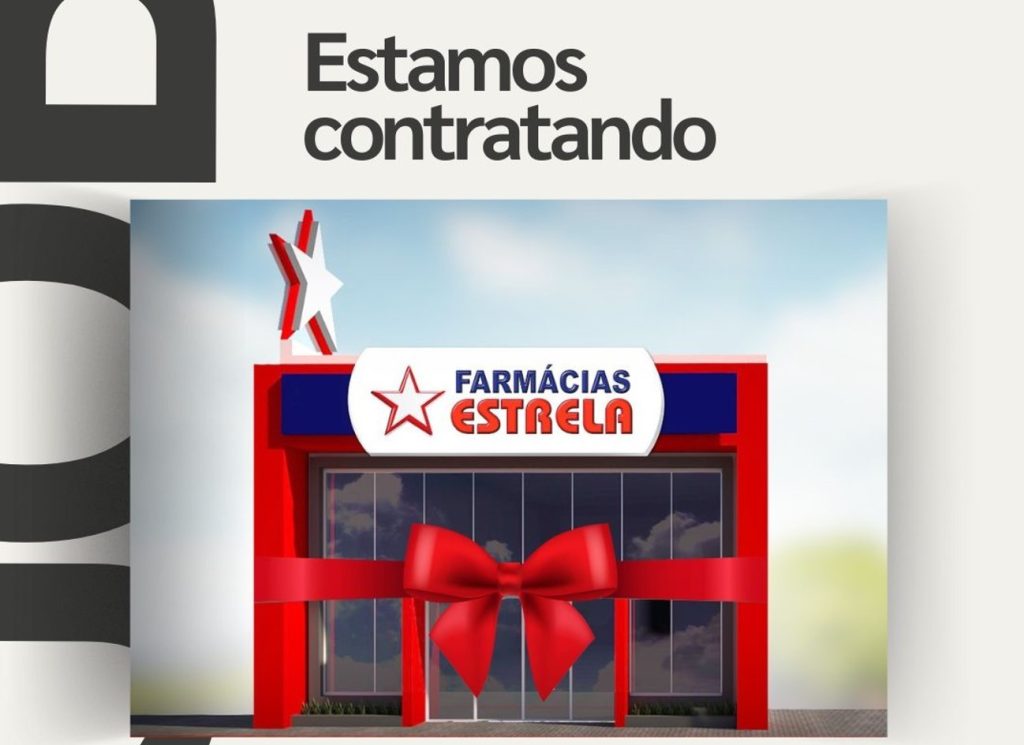 Farmácias Estrela têm vagas abertas em Cascavel para diferentes áreas e faixas etárias, inclusive 50+ Farmácias Estrela têm vagas abertas em Cascavel para diferentes áreas e faixas etárias, inclusive 50+