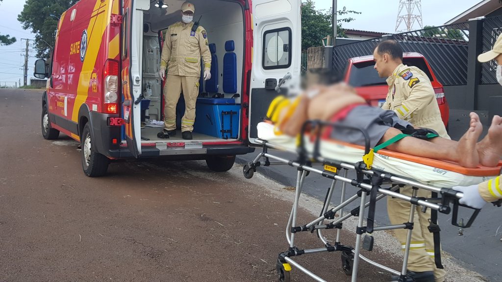 Idoso de 81 anos é socorrido pelo Siate após sofrer queda no São Cristóvão