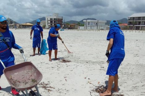 Imagem referente a Sanepar retira 355 toneladas de lixo das praias e bate recorde de produção de água