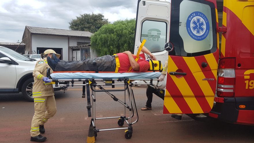 Homem de 52 anos fica ferido em acidente no Bairro Santo Onofre