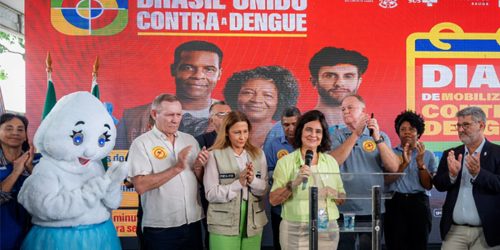 Imagem referente a Ministra reforça importância de vacinar crianças contra a dengue