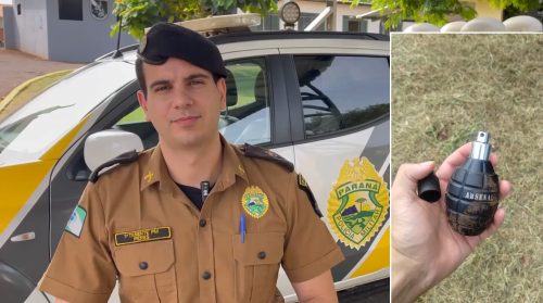 Perfume em formato de granada gera confusão e mobiliza polícia em Ouro Verde do Oeste! Imagem referente a Perfume em formato de granada gera confusão e mobiliza polícia em Ouro Verde do Oeste!